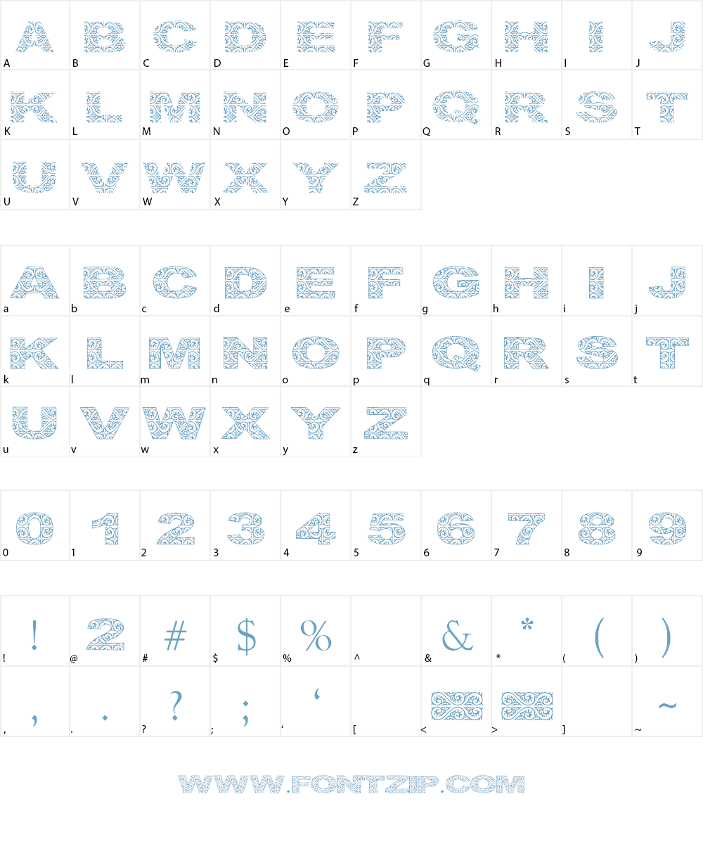 Lake Toba Font Character